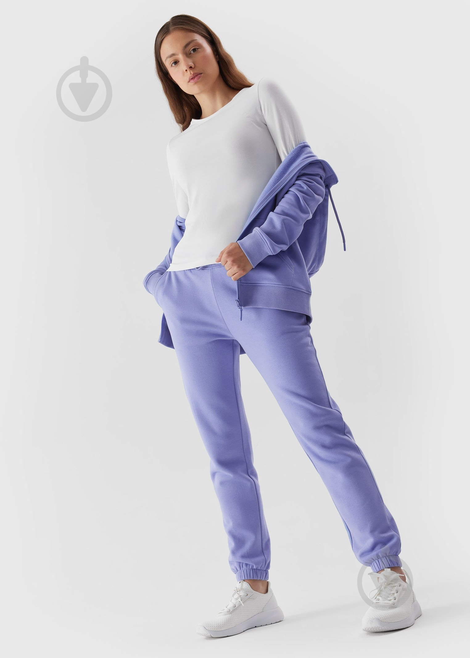 Штани 4F TROUSERS CAS F475 4FAW23TTROF475-32S р. L блакитний - фото 1