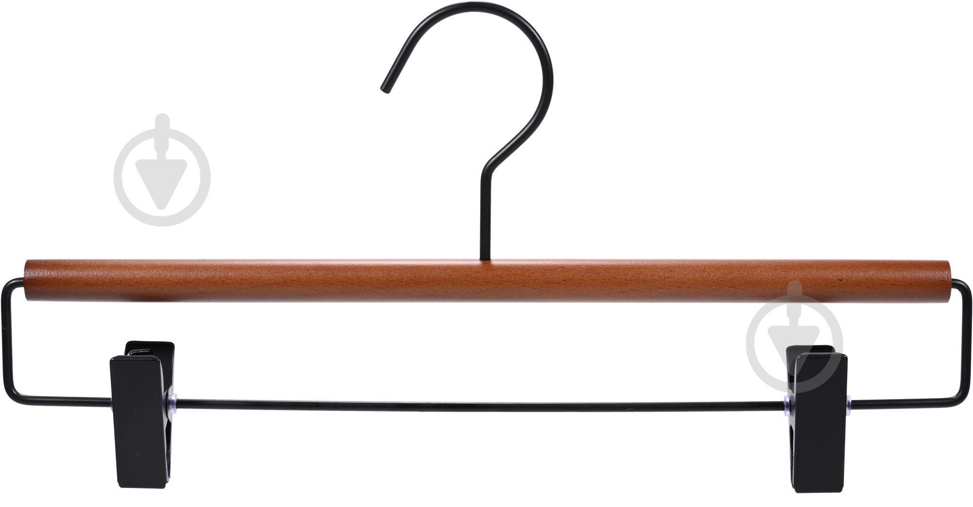 Плічка з кліпсами Vivendi Metal Pant & Skirt Hanger чорний горіх - фото 2