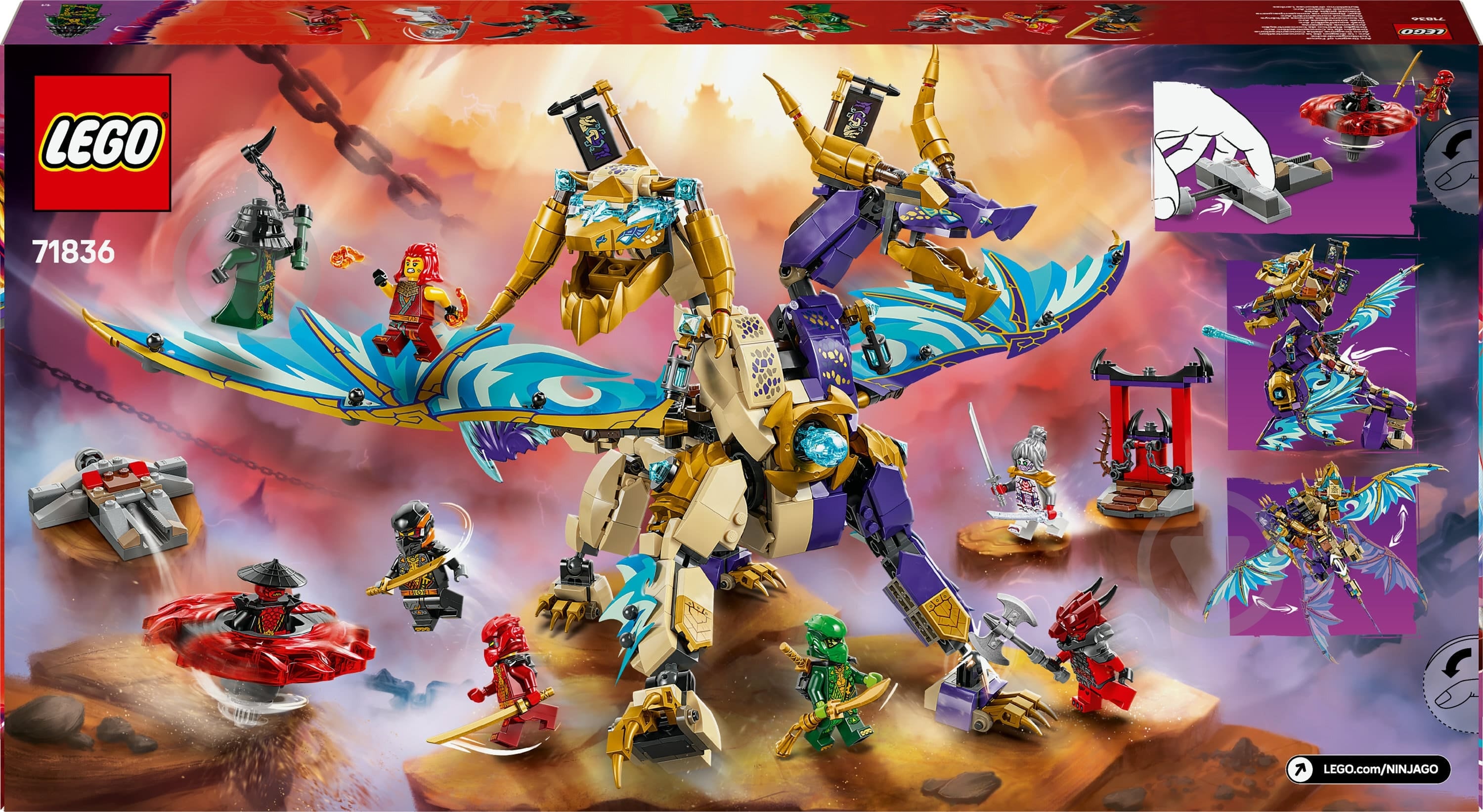 ᐉ Конструктор LEGO NINJAGO Arc Dragon of Focus 71836 • Купить в