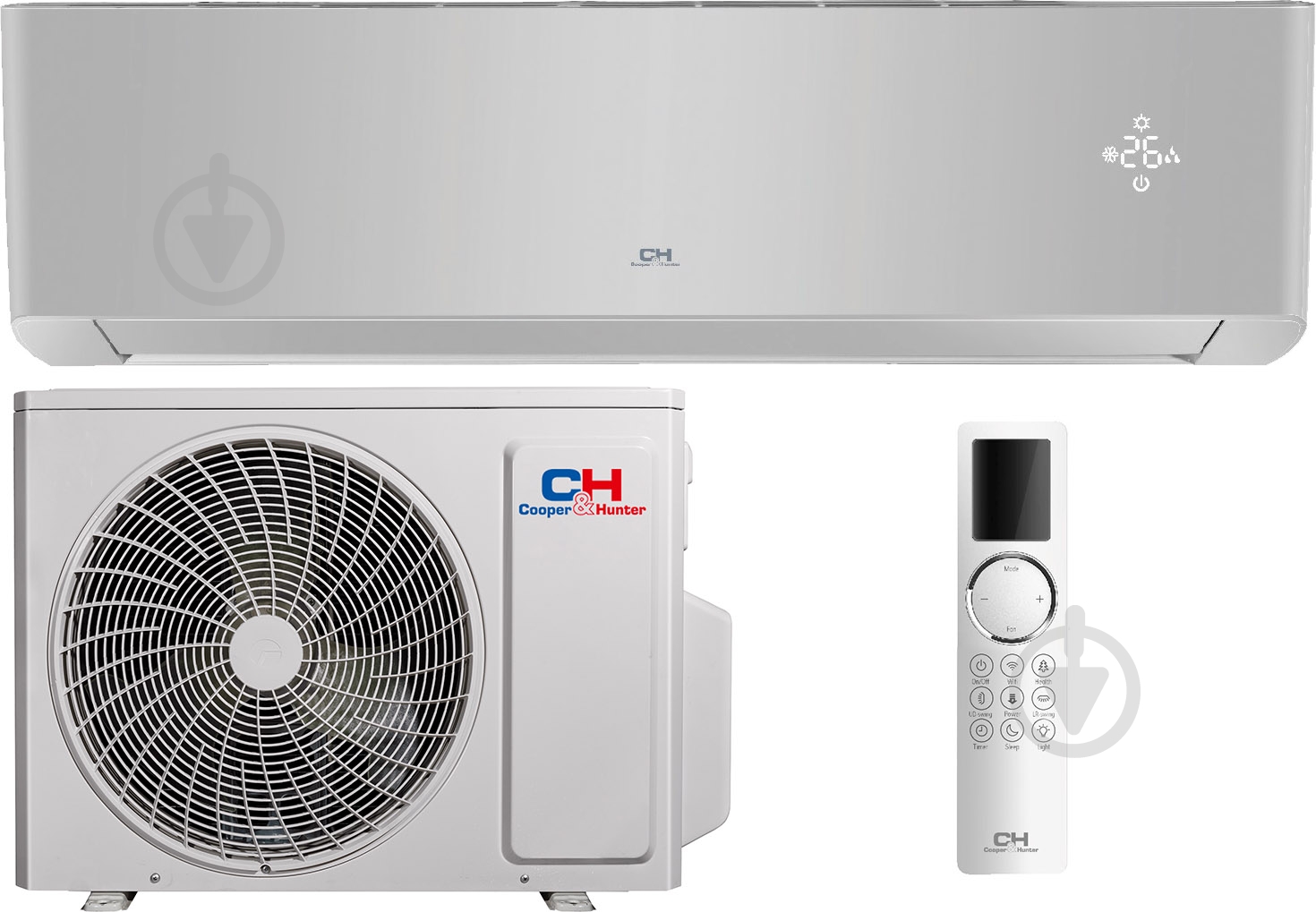 Кондиціонер Cooper&Hunter CH-S12FTXAL2-SC Supreme Continental (Silver) GEN VI - фото 1