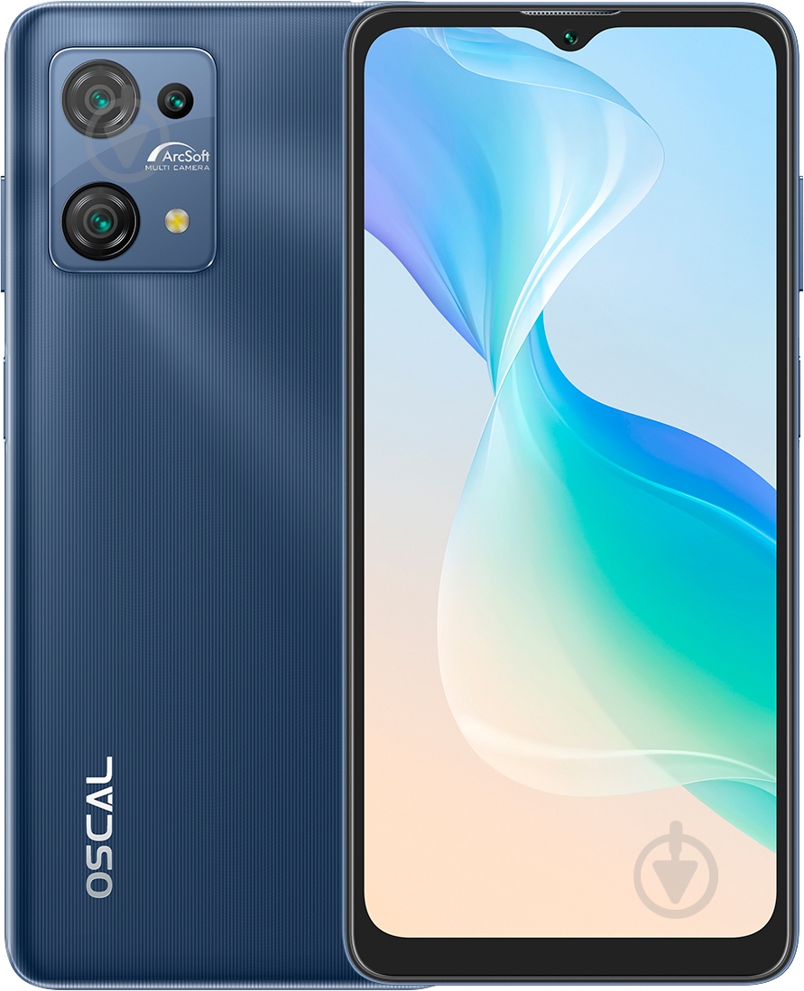 Смартфон Oscal C30 Pro Dual Sim Black 4/64GB blue - фото 1 Смартфон Oscal C30 Pro Dual Sim Black 4/64GB blue - фото 1