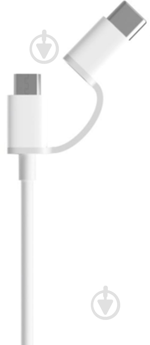 Кабель Xiaomi USB Type-C – microUSB 0.3 м белый (383655) 2в1 - фото 2 Кабель Xiaomi USB Type-C – microUSB 0.3 м белый (383655) 2в1 - фото 2