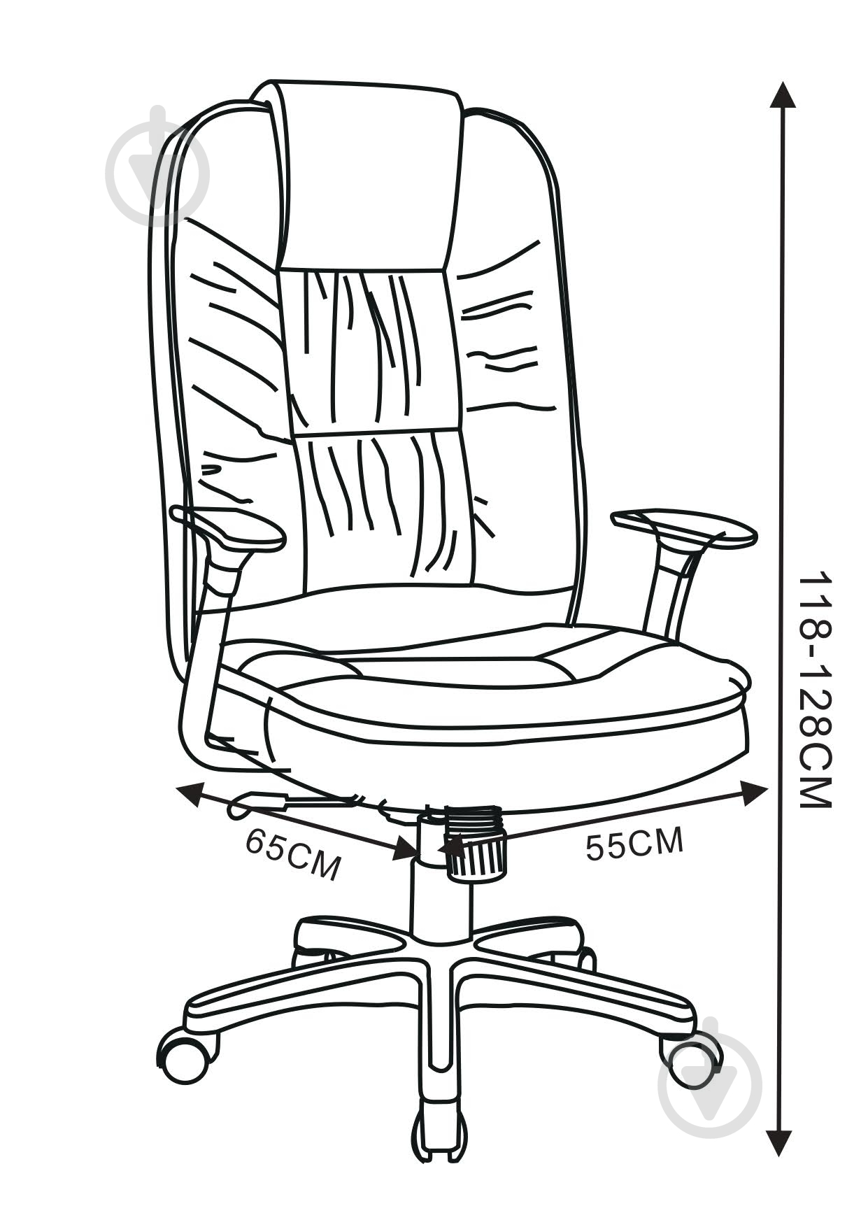 Крісло SECTOR Asterius чорний - фото 7 Крісло SECTOR Asterius чорний - фото 7