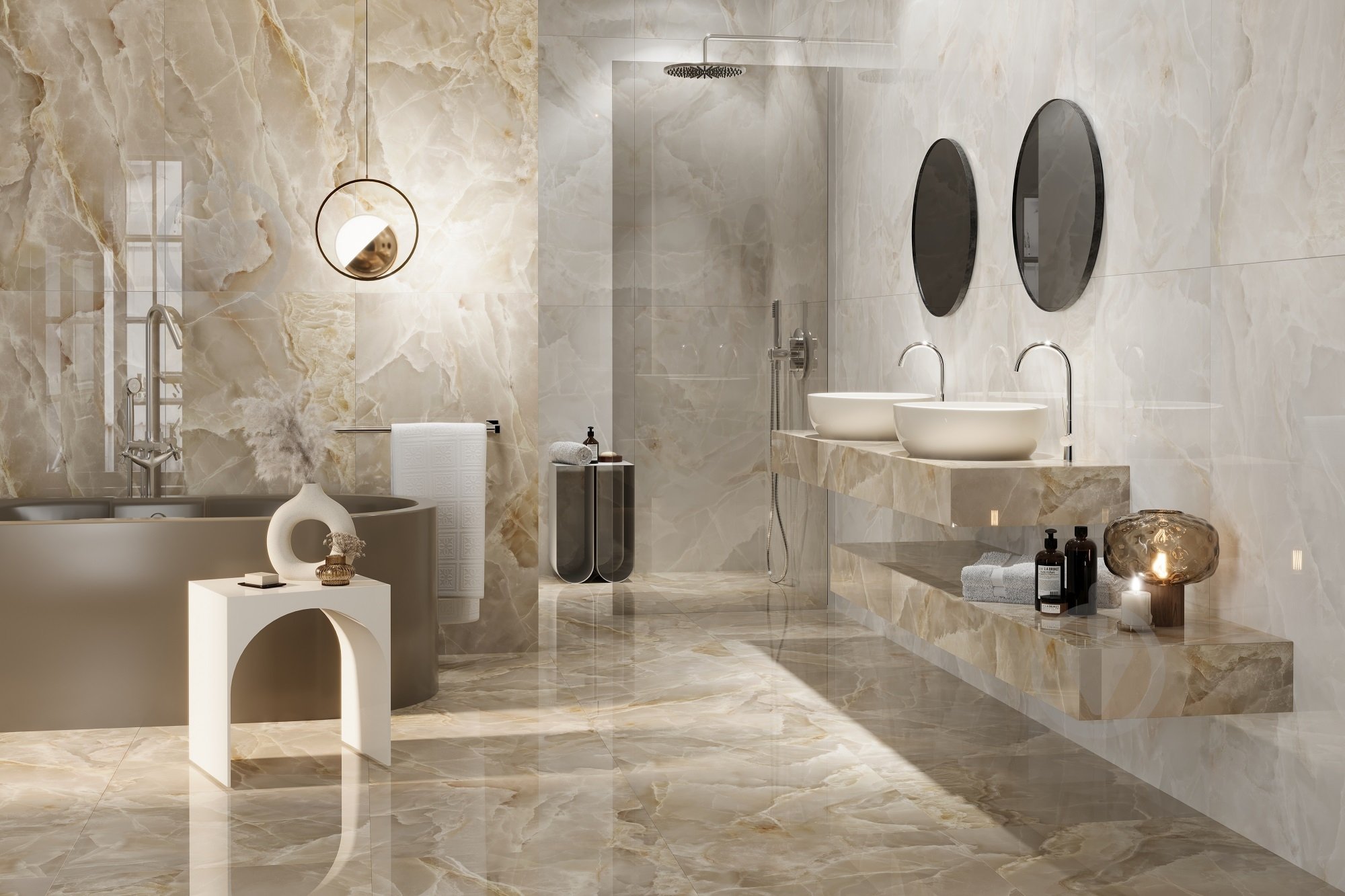 Плитка Allore Group Lunaria Silver F P R Full Lappato 60x60 см - фото 20