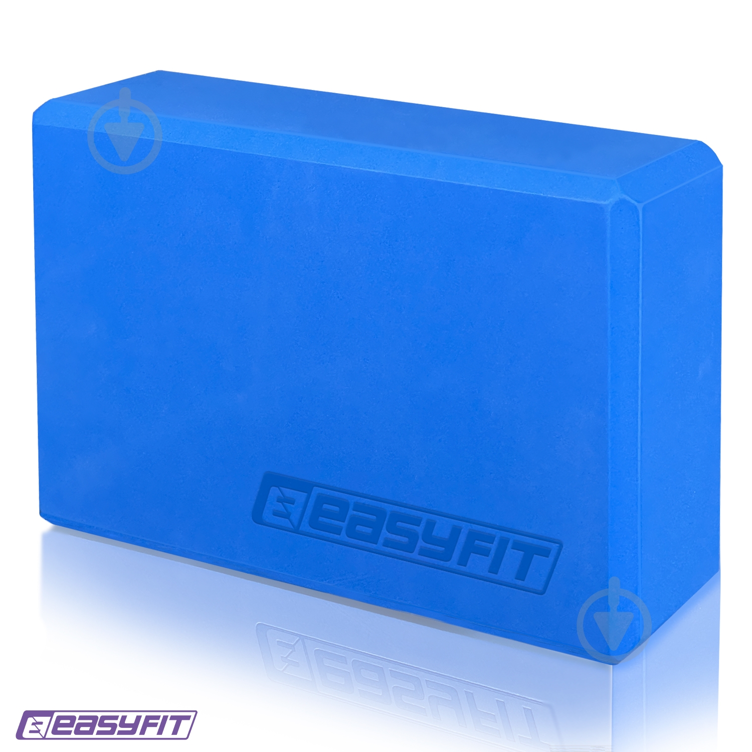 Блок для йоги EasyFit EF-1818 синий - фото 2