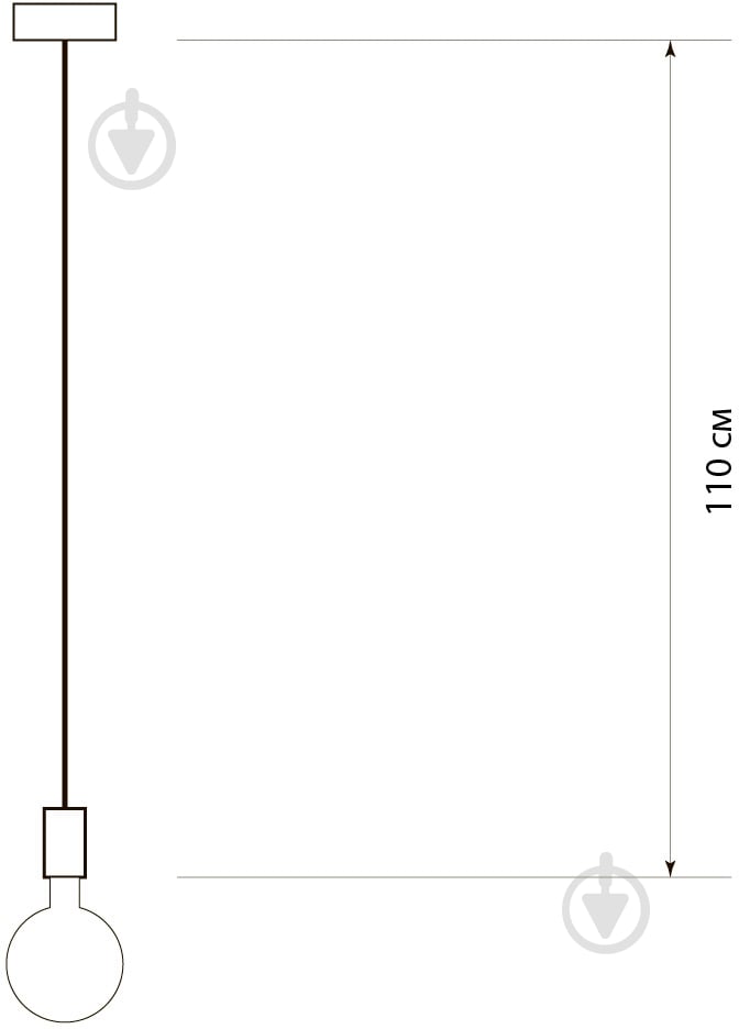 Підвіс Светкомплект EC 100 1x40 Вт E27 білий - фото 4