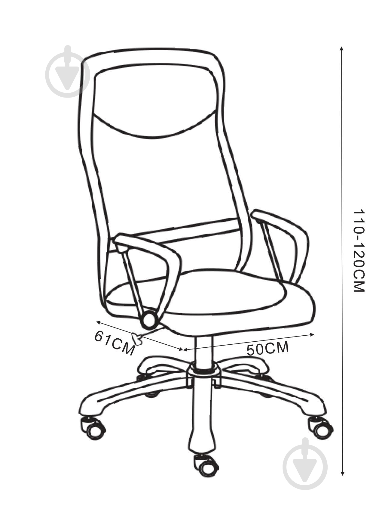 Кресло SECTOR Gration черный - фото 4