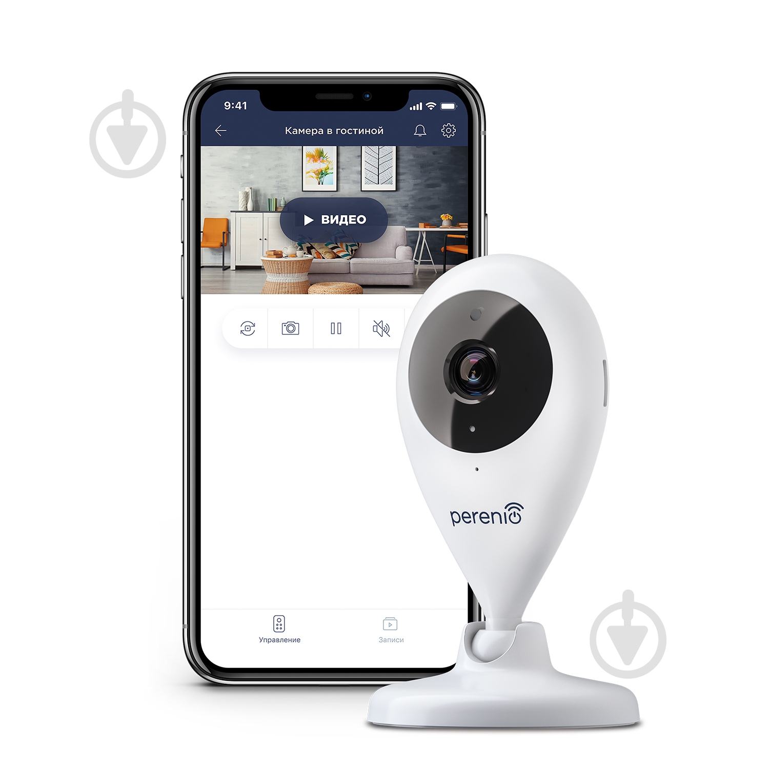 Wi-Fi-камера стационарная Perenio PEIFC01 белый - фото 1 Wi-Fi-камера стационарная Perenio PEIFC01 белый - фото 1