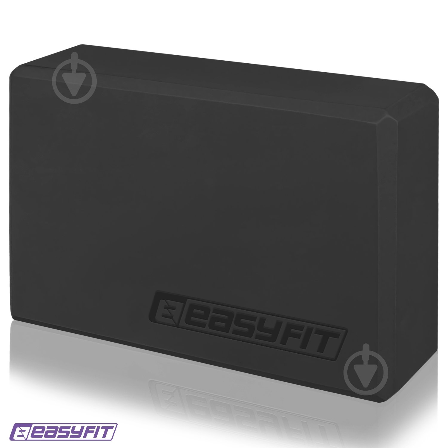 Блок для йоги EasyFit EF-1818 черный - фото 2