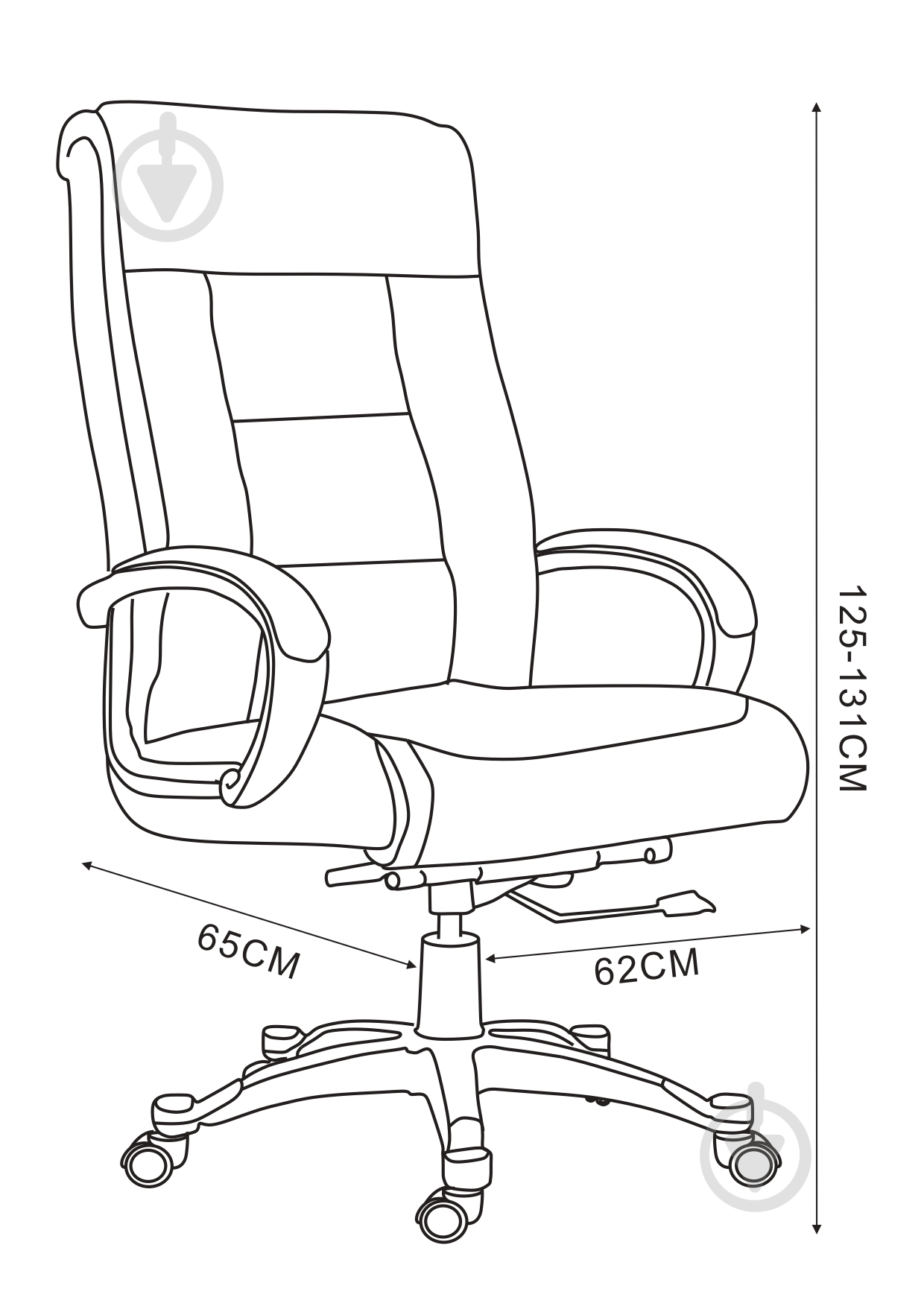 Кресло SECTOR Hyperion черный - фото 6