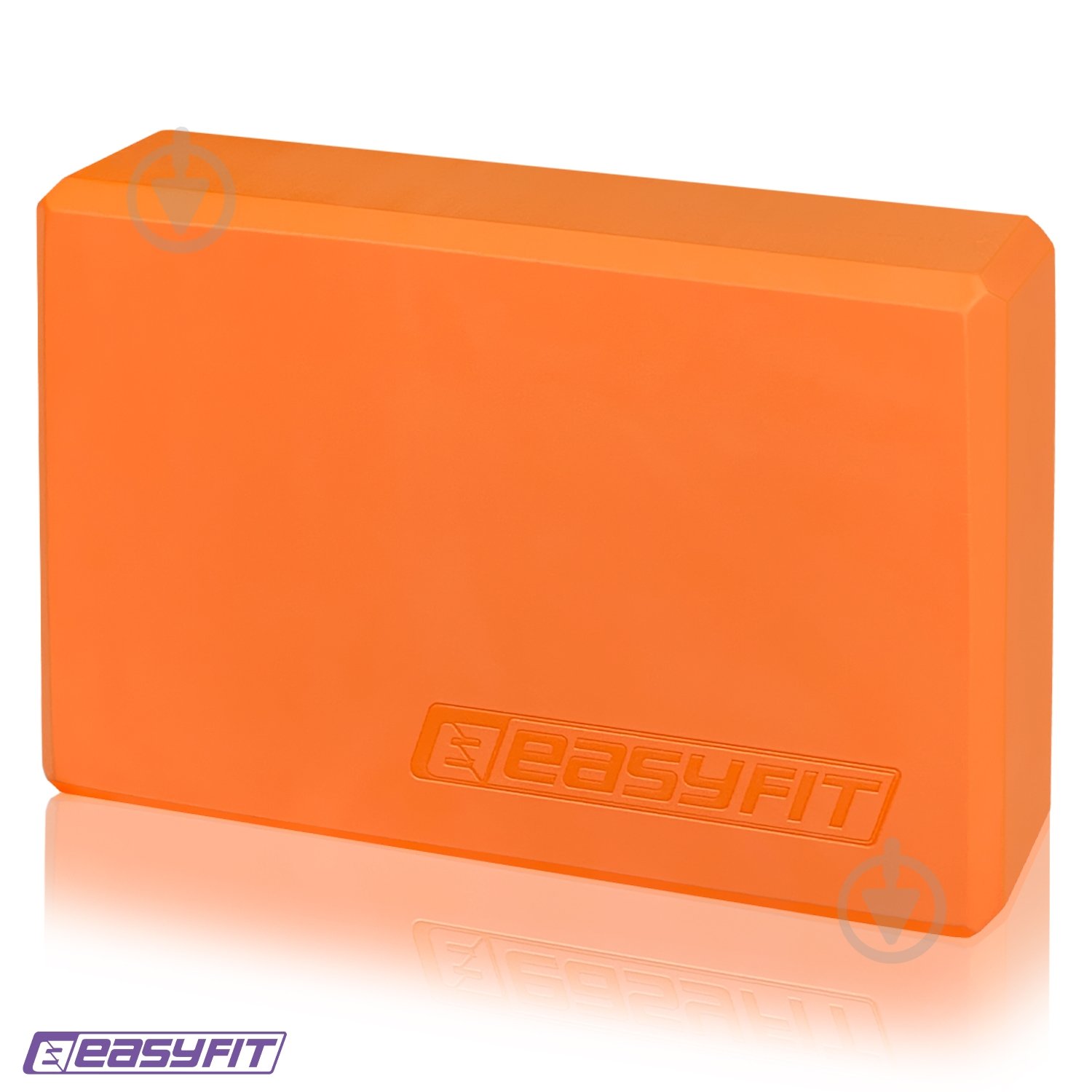 Блок для йоги EasyFit EF-1818 оранжевый - фото 2
