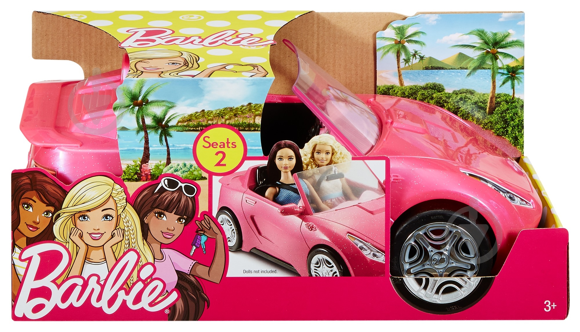 Игровой набор Barbie Блестящий кабриолет DVX59 - фото 4 Игровой набор Barbie Блестящий кабриолет DVX59 - фото 4