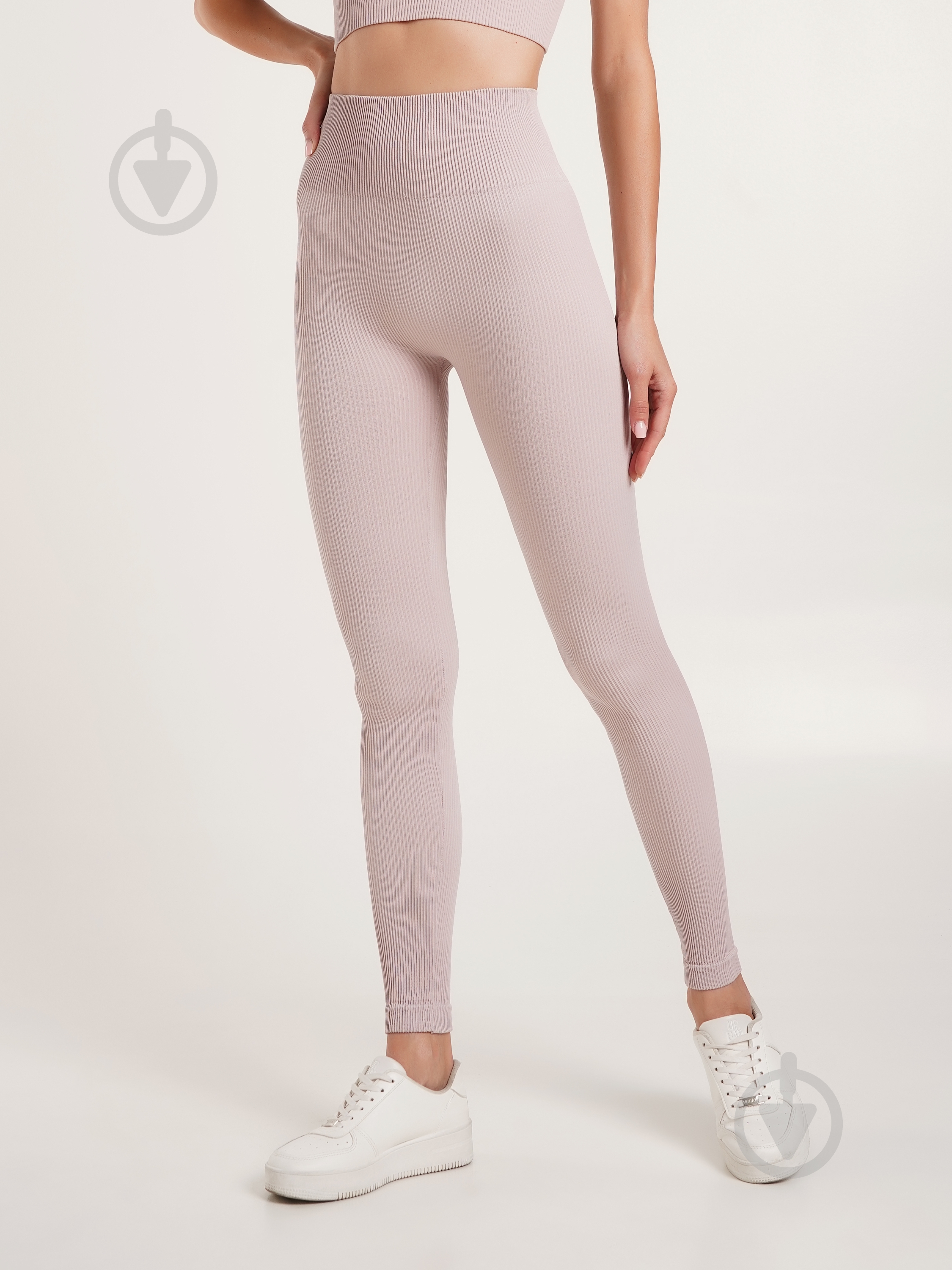 Лосини Giulia Leggings rib burnished lilac р.L/XL рожевий - фото 1