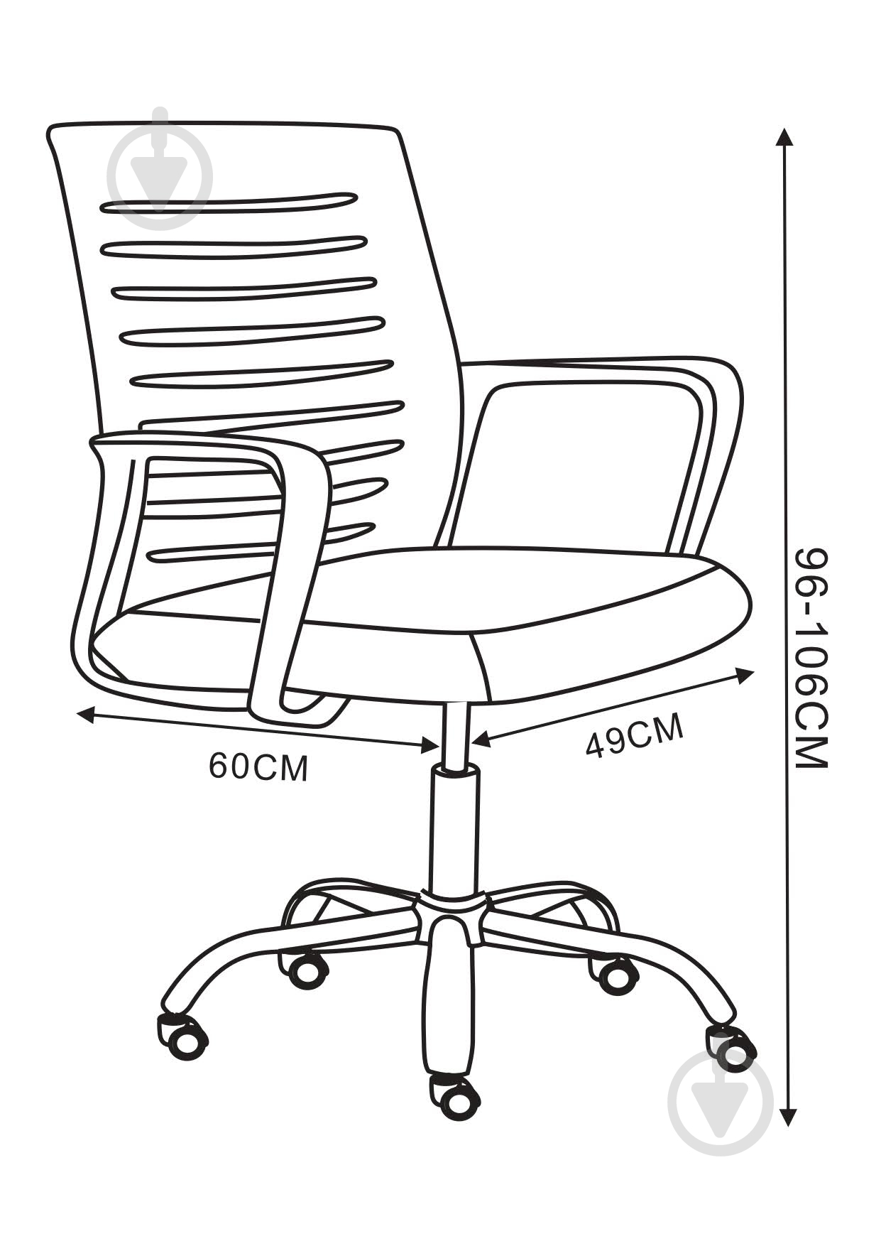 Кресло SECTOR Orpheus черный - фото 6