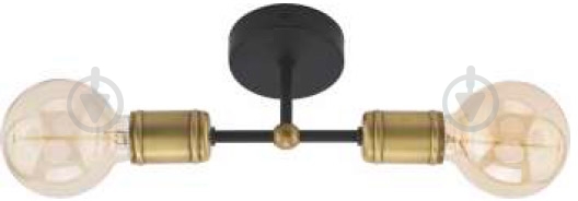 Люстра потолочная TK Lighting Retro 2PL 2x60 Вт E27 бронза/черный 1902 - фото 1