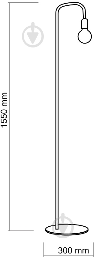 Торшер TK Lighting Retro 1TPL 60 Вт E27 бронза/черный 3024 - фото 2