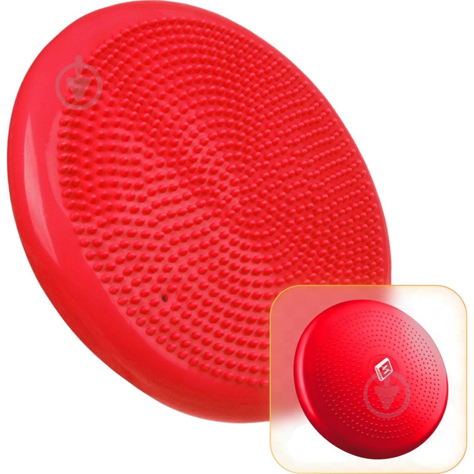 Подушка EasyFit балансировочная массажная 33 см красная EF-1840 - фото 1