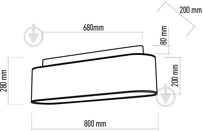 Люстра стельова TK Lighting Helena 2700 4x60 Вт E27 бук/льон - фото 3
