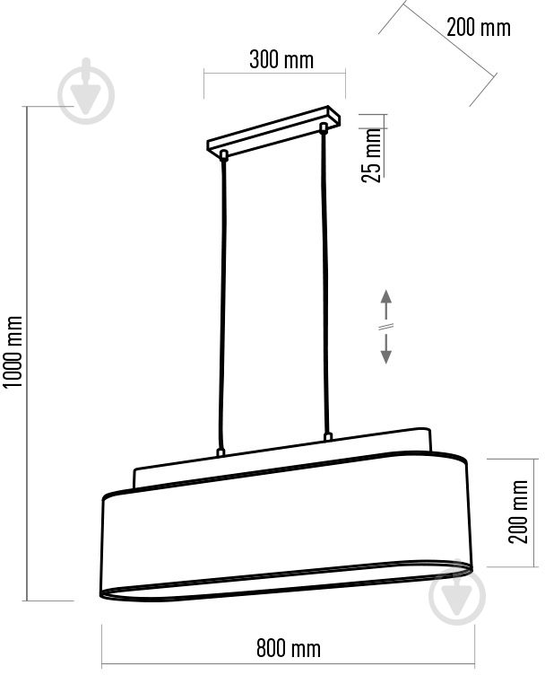 Люстра подвесная TK Lighting Helena 2701 4x60 Вт E27 бук/лен - фото 3