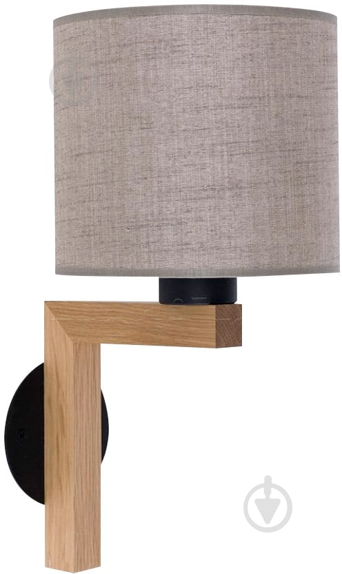 Бра TK Lighting Troy 1WPL 1x60 Вт E27 бук/лен - фото 1 Бра TK Lighting Troy 1WPL 1x60 Вт E27 бук/лен - фото 1