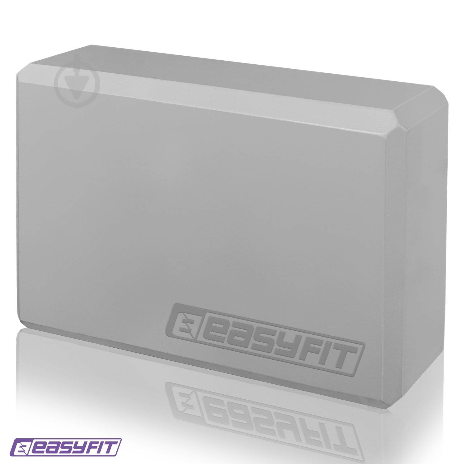 Блок для йоги EasyFit EF-1818 серый - фото 2