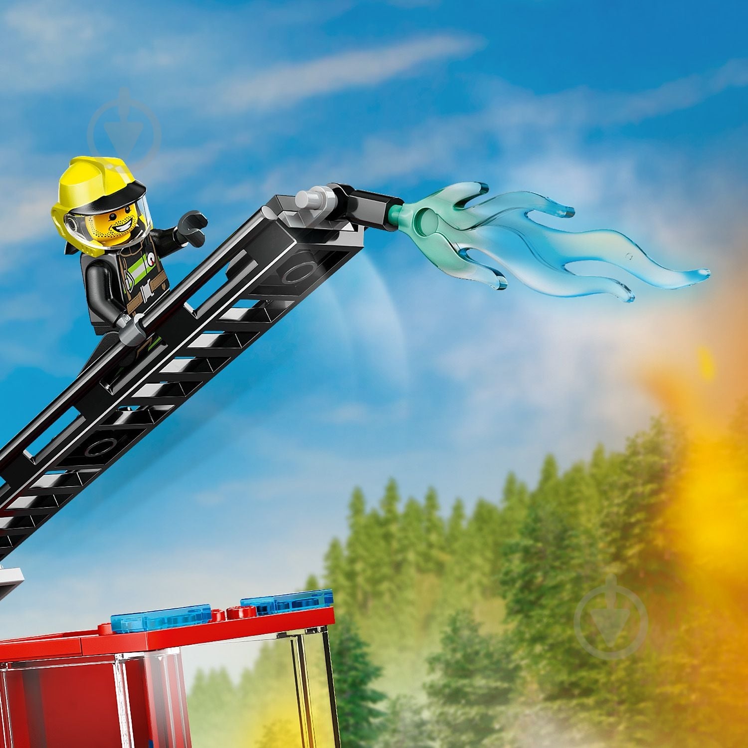 スティブナイト ᐉ Конструктор LEGO City Пожарная машина с лестницей 60463