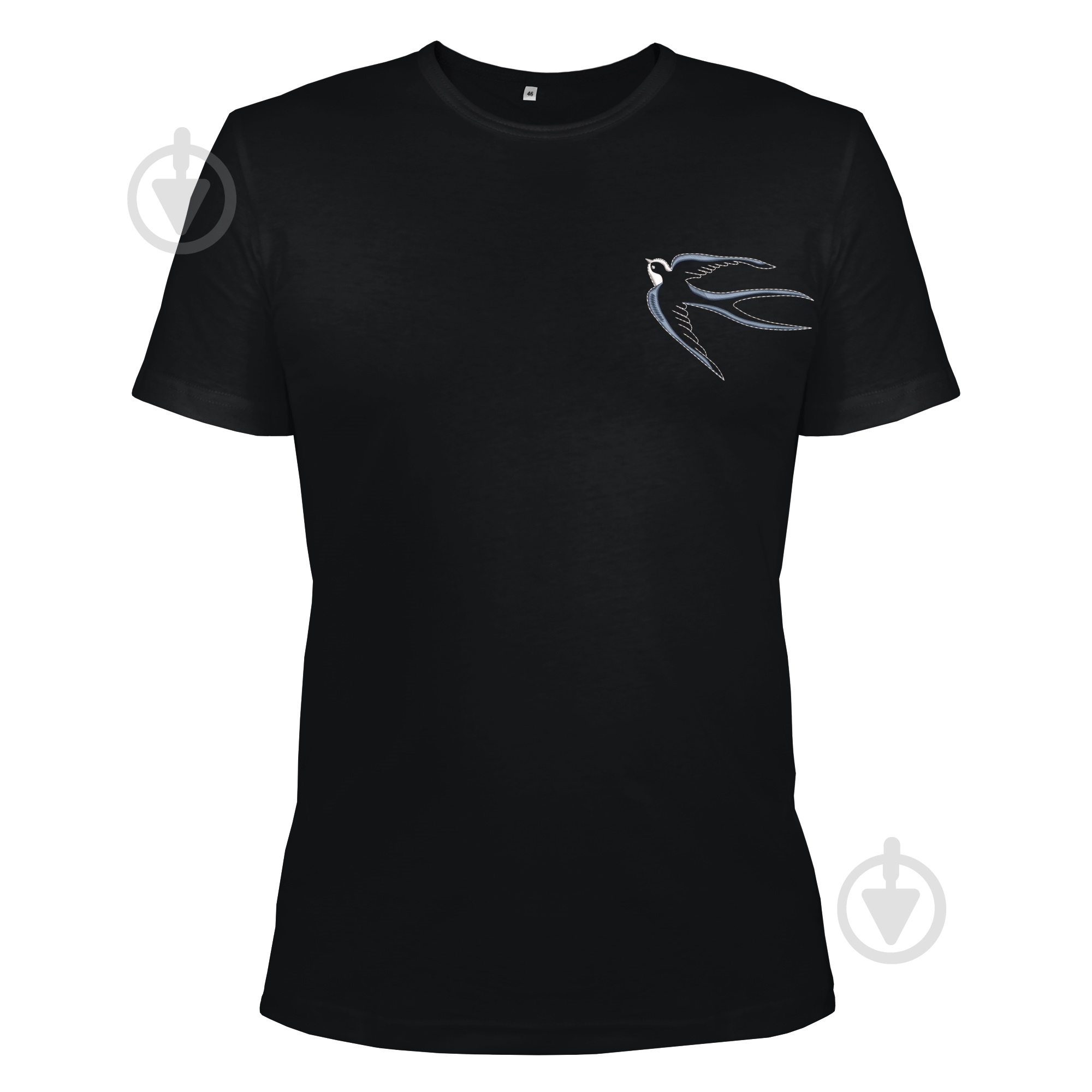 Футболка Ярослав с вышивкой Ласточка 54250 р.44 черный - фото 1 Футболка Ярослав с вышивкой Ласточка 54250 р.44 черный - фото 1