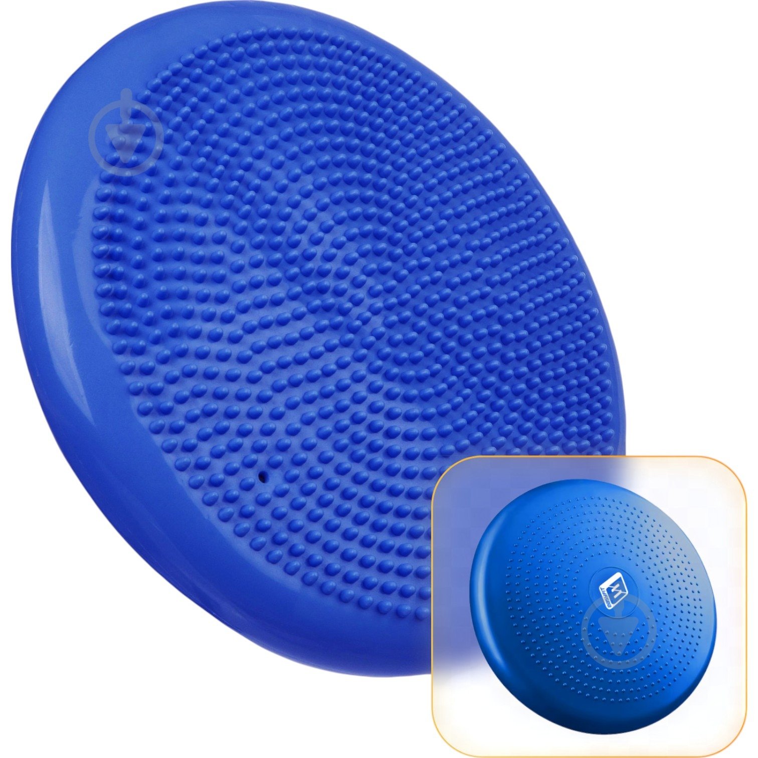 Подушка EasyFit балансировочная массажная 33 см синяя EF-1840 - фото 1