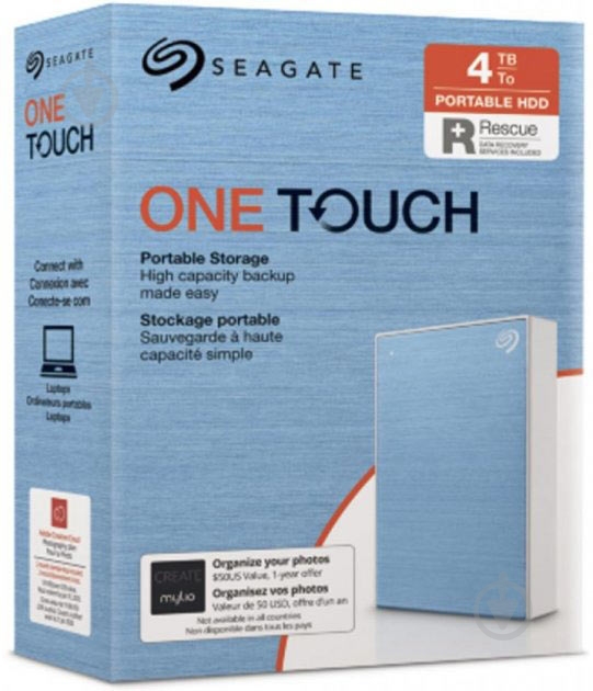 Жесткий диск Seagate One Touch 4 ТБ 2,5" USB 3.2 (STKC4000402) blue - фото 5 Жесткий диск Seagate One Touch 4 ТБ 2,5" USB 3.2 (STKC4000402) blue - фото 5