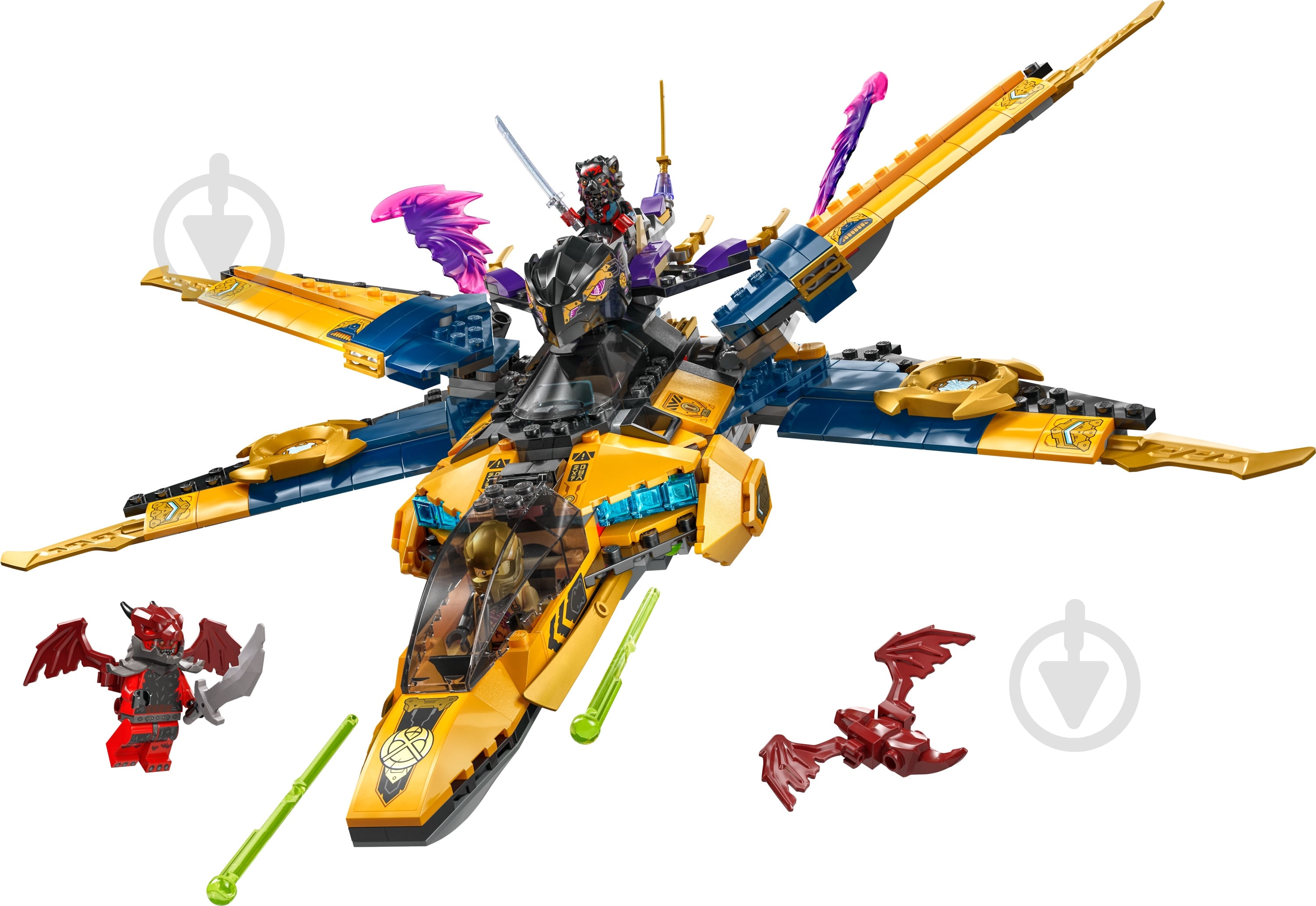 ᐉ Конструктор LEGO NINJAGO Суперштормовий реактивний літак Рас та
