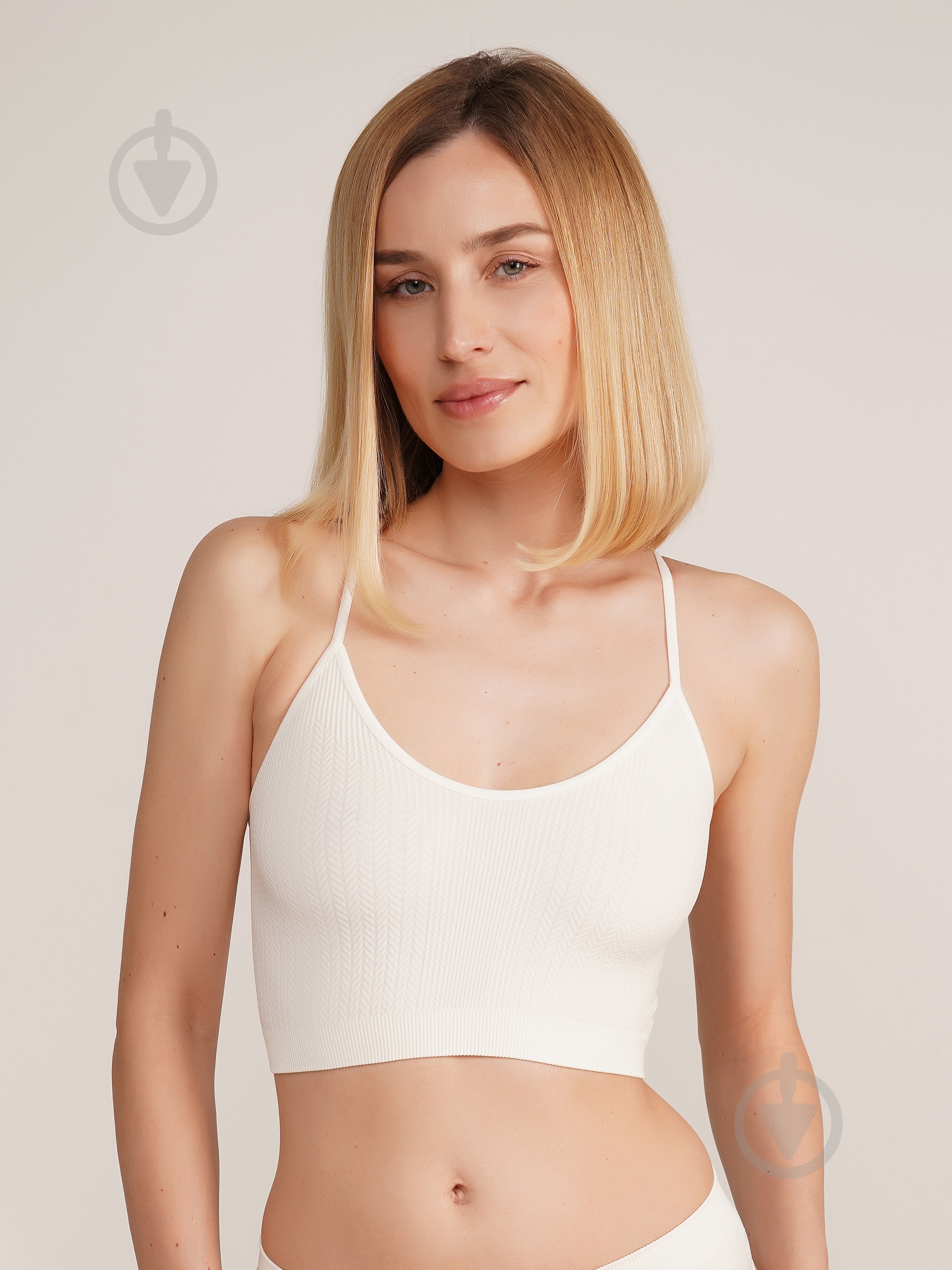 Топ-брасьер Giulia CAMI TOP BRAID р.SM ванильный - фото 2