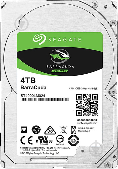 Жесткий диск Seagate 4 ТБ 2,5" SATA III (ST4000LM024) - фото 1