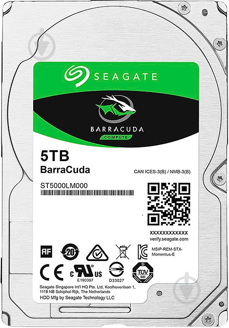 Жесткий диск Seagate 5 ТБ 2,5" SATA III (ST5000LM000) - фото 1