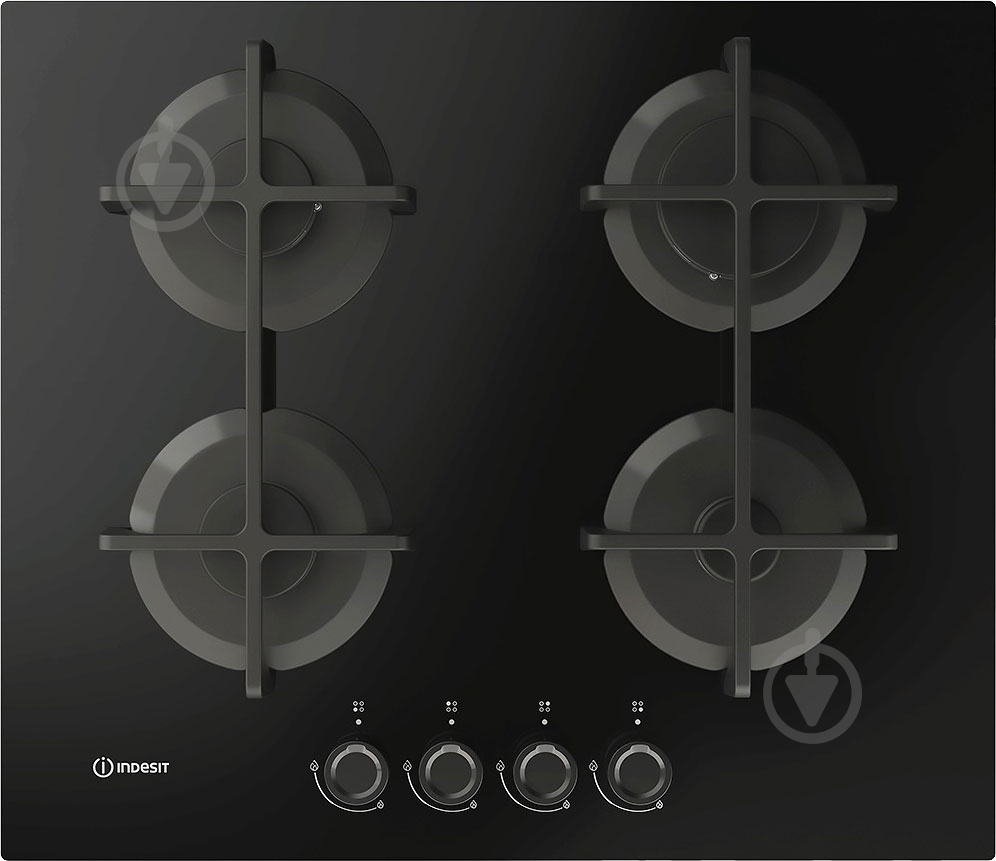 Варочная поверхность газовая Indesit ING 61T/BK 1 - фото 1