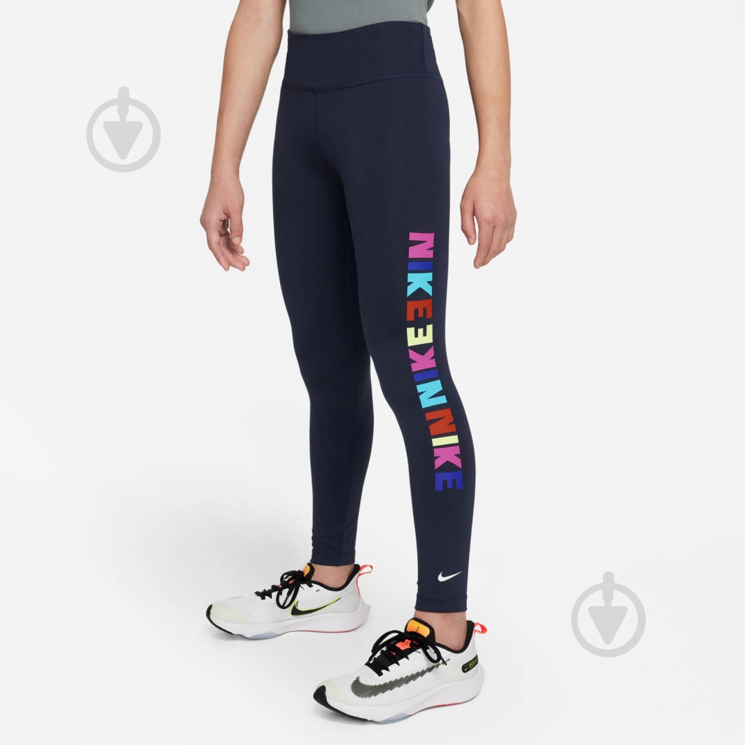 Лосины Nike DZ0766-451 р.XS синий - фото 1 Лосины Nike DZ0766-451 р.XS синий - фото 1