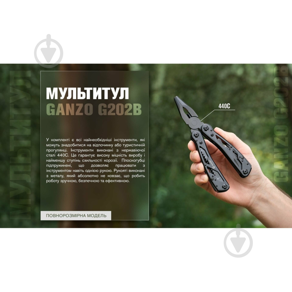 Мультитул Ganzo G202B G202B-c - фото 18