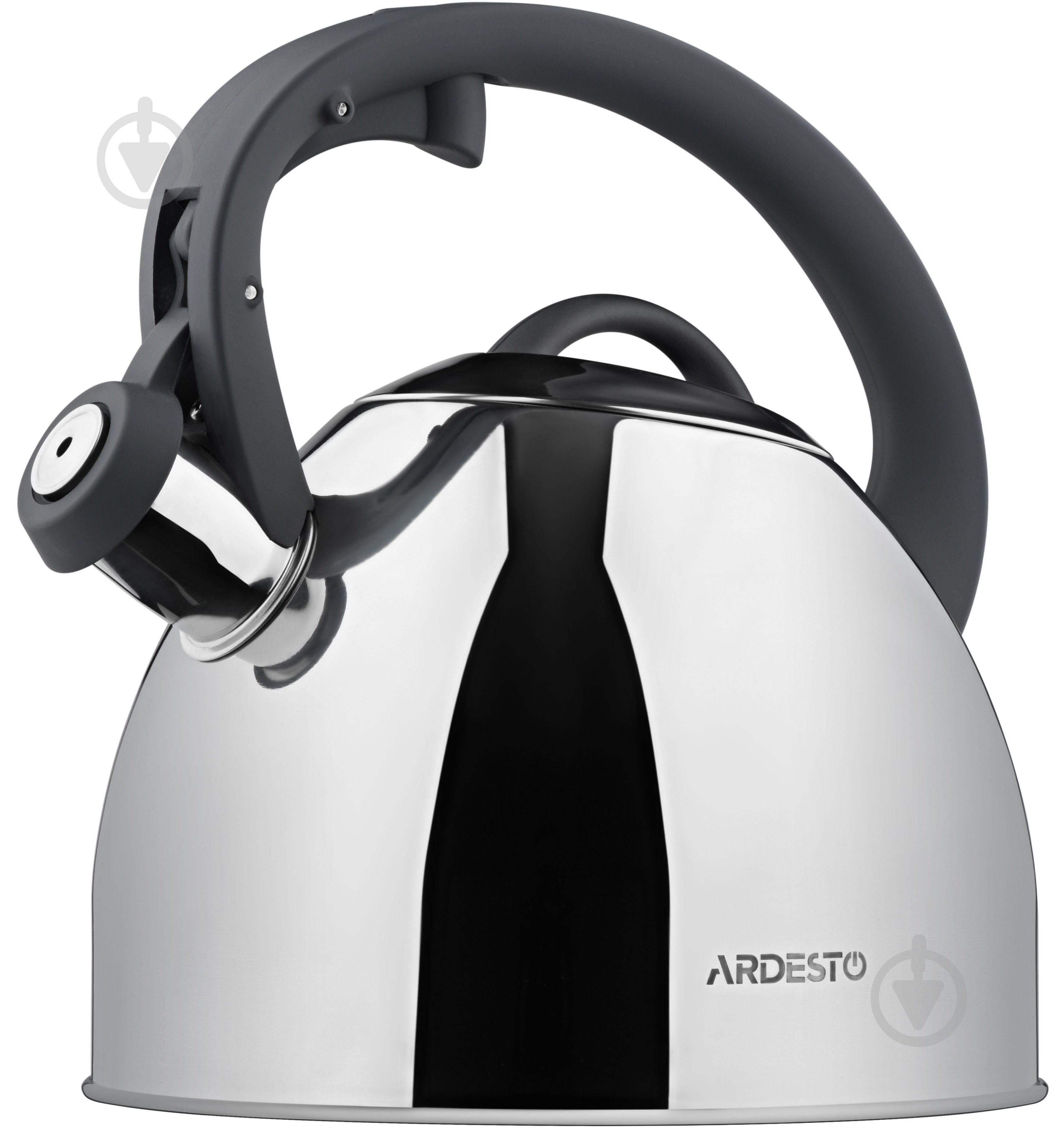 Чайник Ardesto Black Mars 2,5л нержавеющая сталь AR1947KS - фото 1