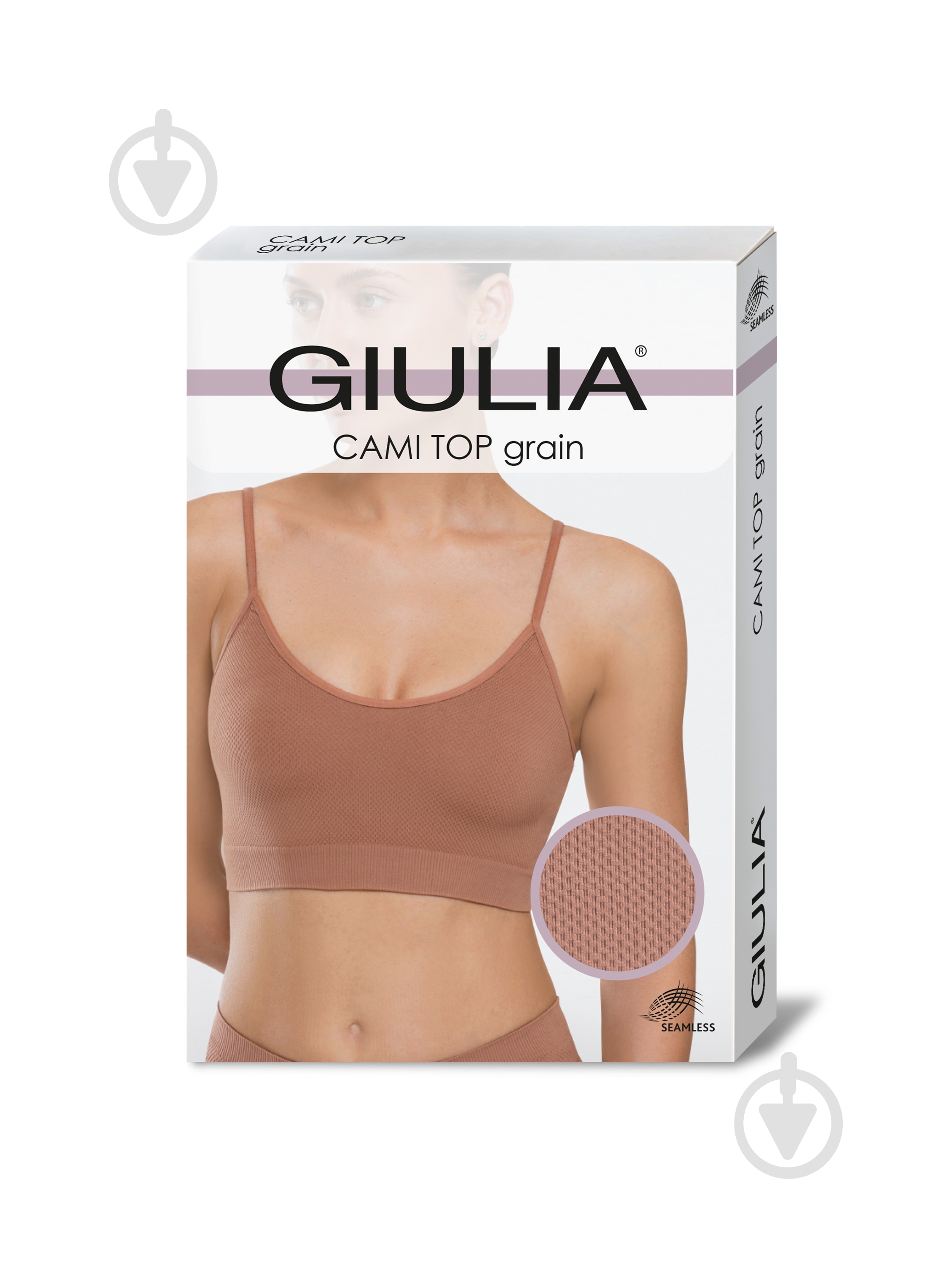Топ-брасьер Giulia CAMI TOP GRAIN р.SM ванильный - фото 1