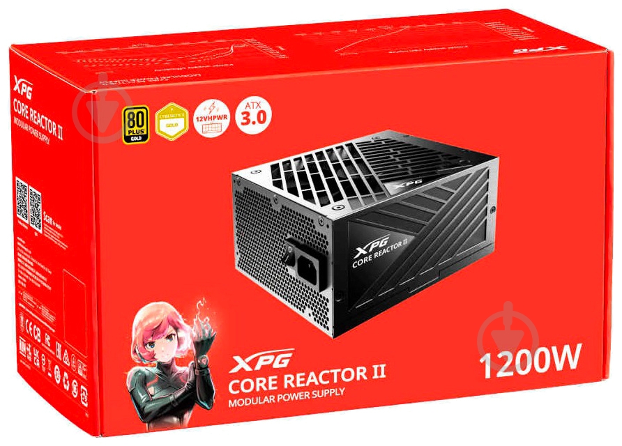 Блок живлення ADATA COREREACTORII1200G-BKCEU 1200 Вт - фото 9
