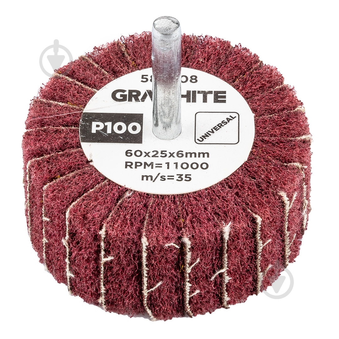 Круг лепестковый GRAPHITE 60 мм P100 58T408 - фото 1
