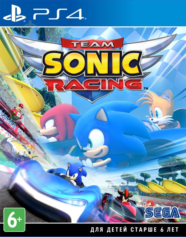 Игра Sony Team Sonic Racing (PS4, русские субтитры) - фото 1 Игра Sony Team Sonic Racing (PS4, русские субтитры) - фото 1
