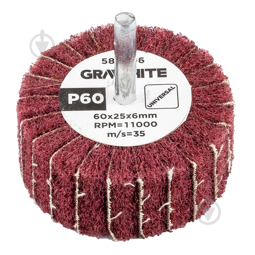 Круг лепестковый GRAPHITE 60 мм P60 58T406 - фото 1