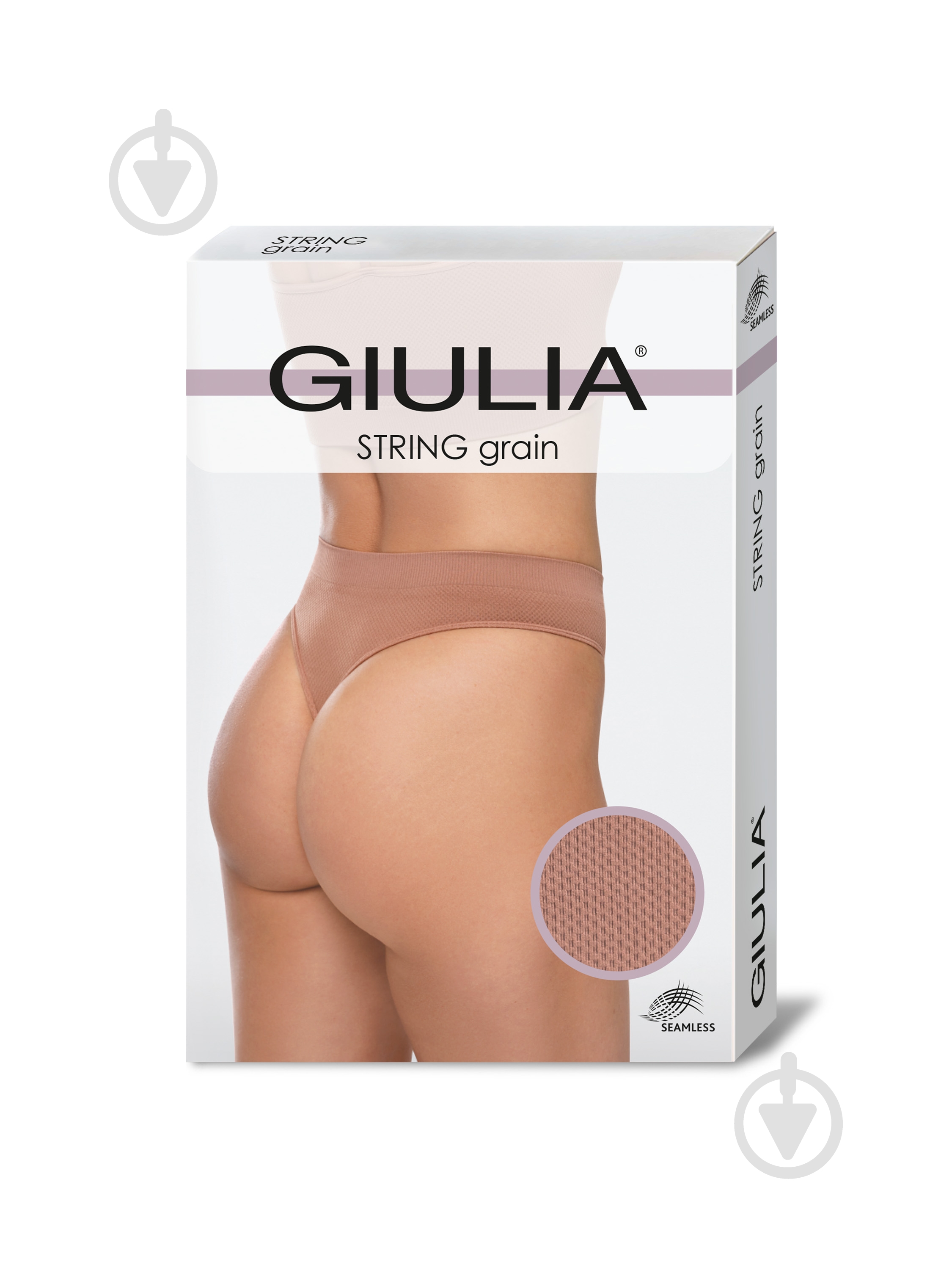 Трусы женские Giulia STRING BRIEFS GRAIN S-M черный - фото 1 Трусы женские Giulia STRING BRIEFS GRAIN S-M черный - фото 1