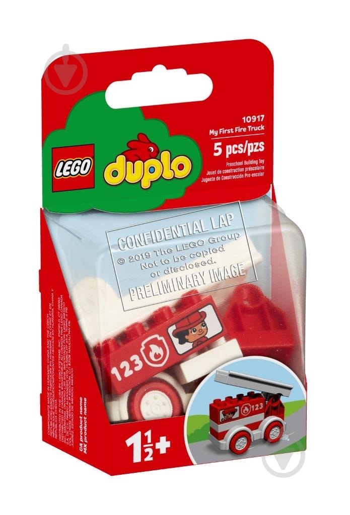 Конструктор LEGO DUPLO Пожарная машина 10917 - фото 1