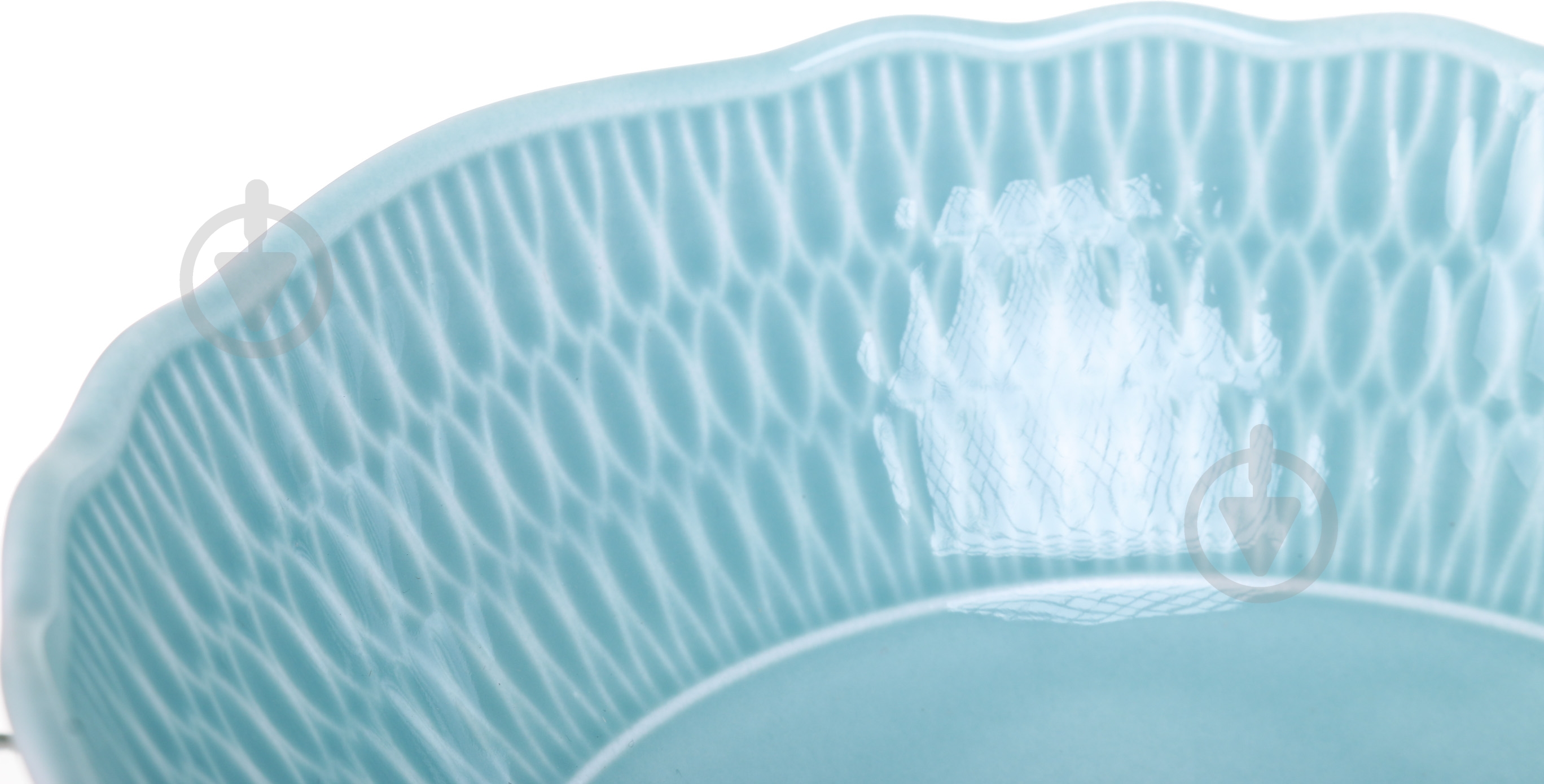 Салатник Cmielow Sofia 17 см фарфоровый ментоловый - фото 3