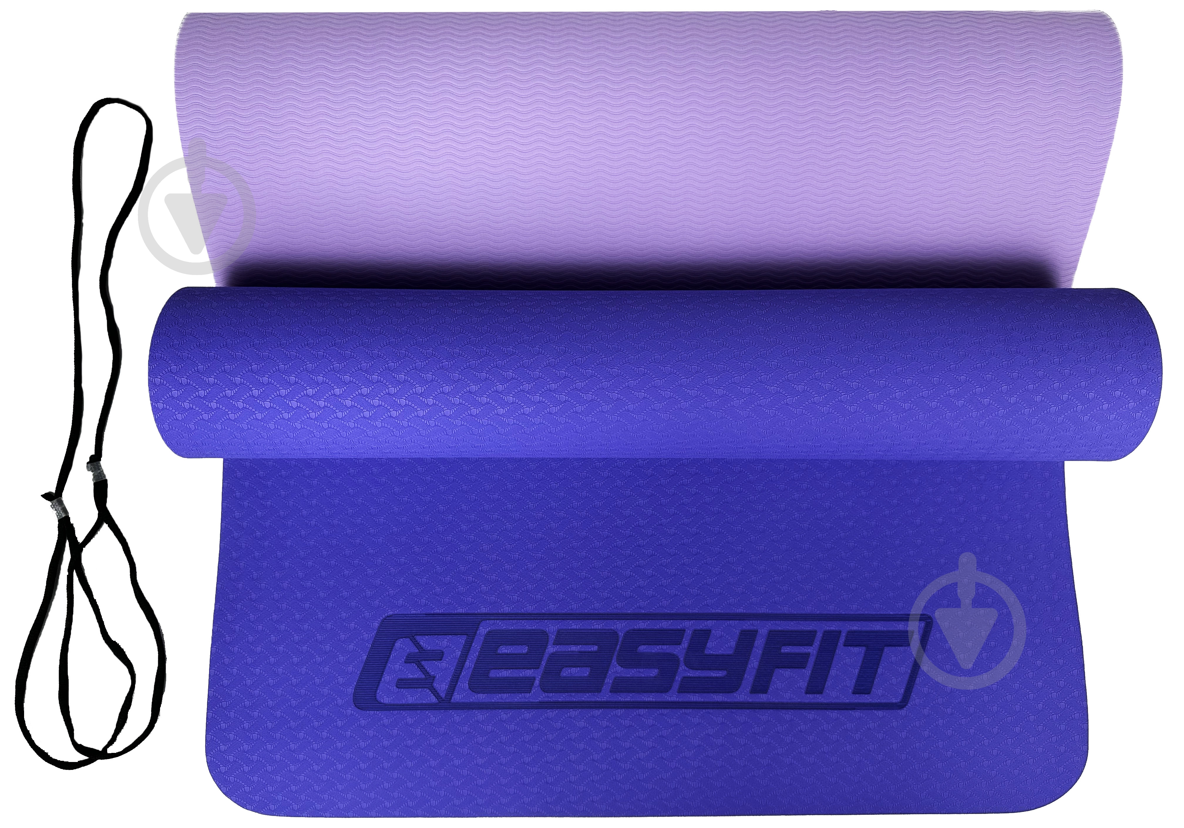 Коврик для йоги EasyFit TPE+TC двухслойный 6 мм Сиреневый/Светло-сиреневый сиреневыйсветло-сиреневый - фото 14