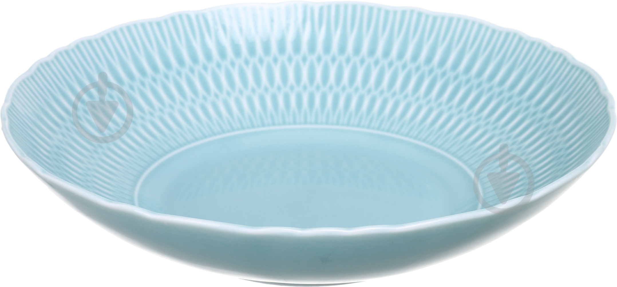 Тарелка для супа Cmielow Sofia 22 см фарфоровая ментоловая - фото 2