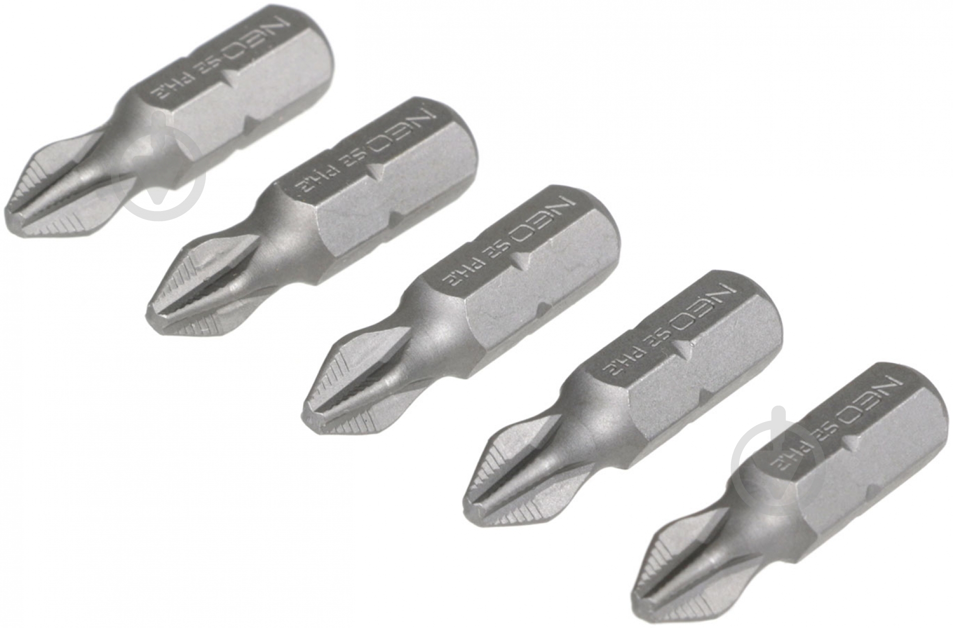 Набор бит NEO tools ACR PH2x25 мм 5 шт. 06-035 - фото 2
