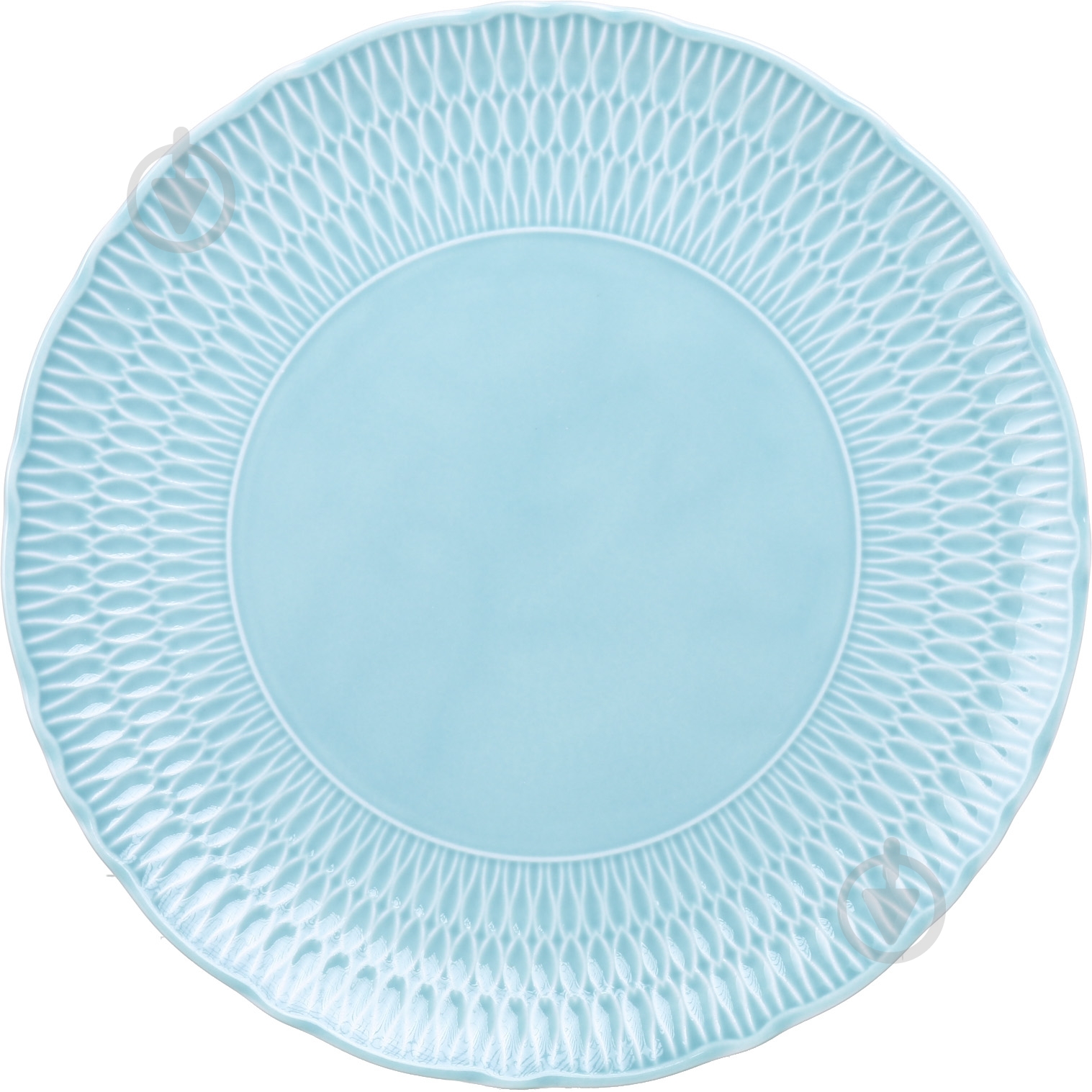 Тарелка подставная Cmielow Sofia 28 см фарфоровая ментоловая - фото 1