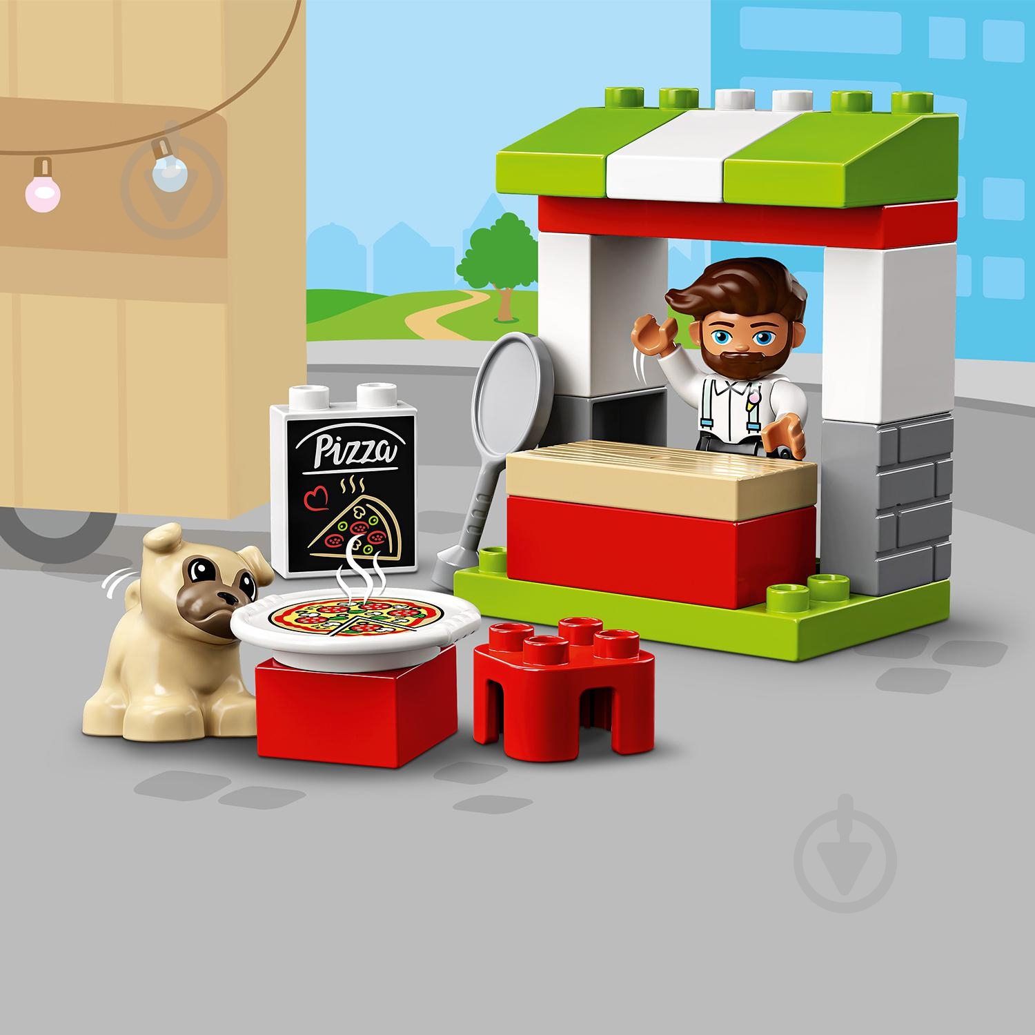 Конструктор LEGO DUPLO Лоток с пиццей 10927 - фото 7